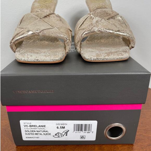 Vince Camuto Gold Sandals - Picture 9 of 9